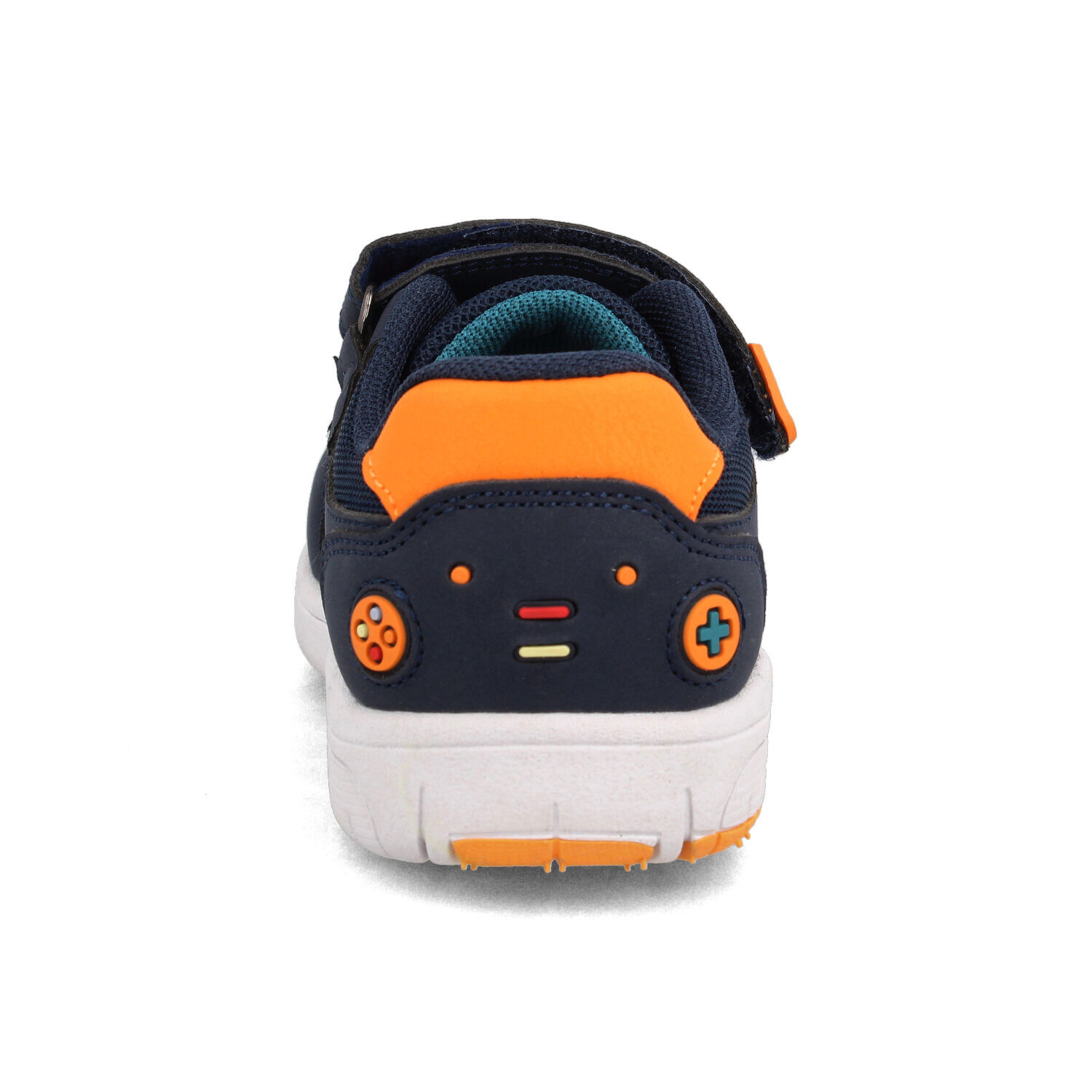 Zapatilla Ni&ntilde;o Bubblegummers Soft Walker Azul - Naranjo image number 1.0